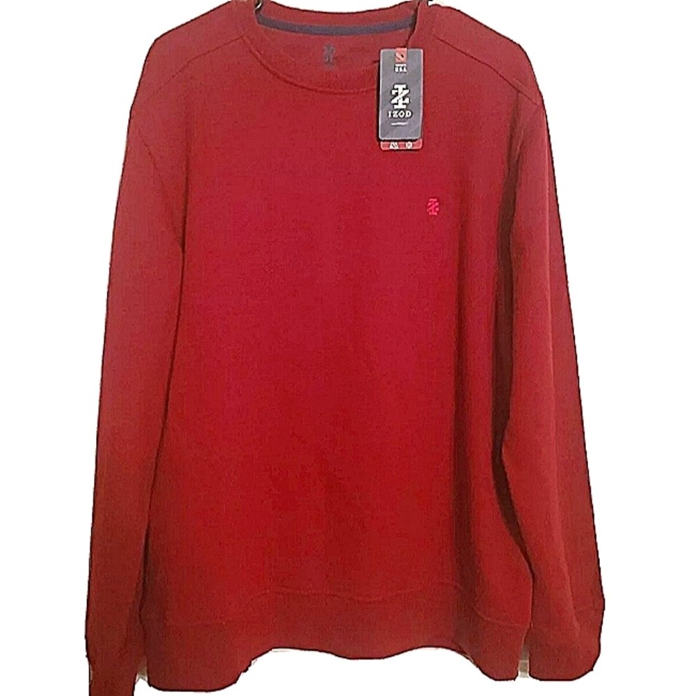 IZOD Varsity Supersoft Biking Red Sweatshirt Sweater - Picture 6 of 6